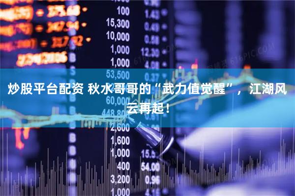 炒股平台配资 秋水哥哥的“武力值觉醒”，江湖风云再起！